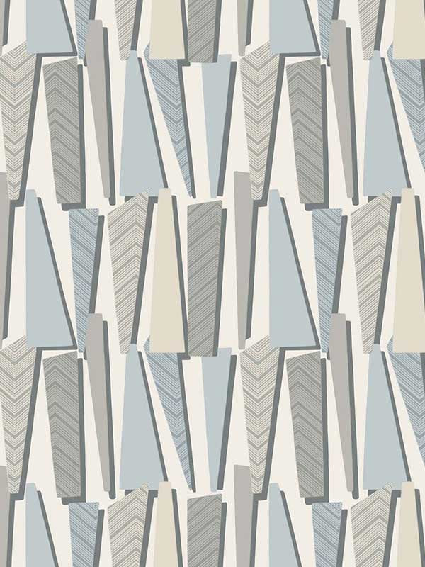 Geometric Shadows wallpaper in aquamarine color - pattern number SL80808 - by Seabrook in the The Simple Life collection