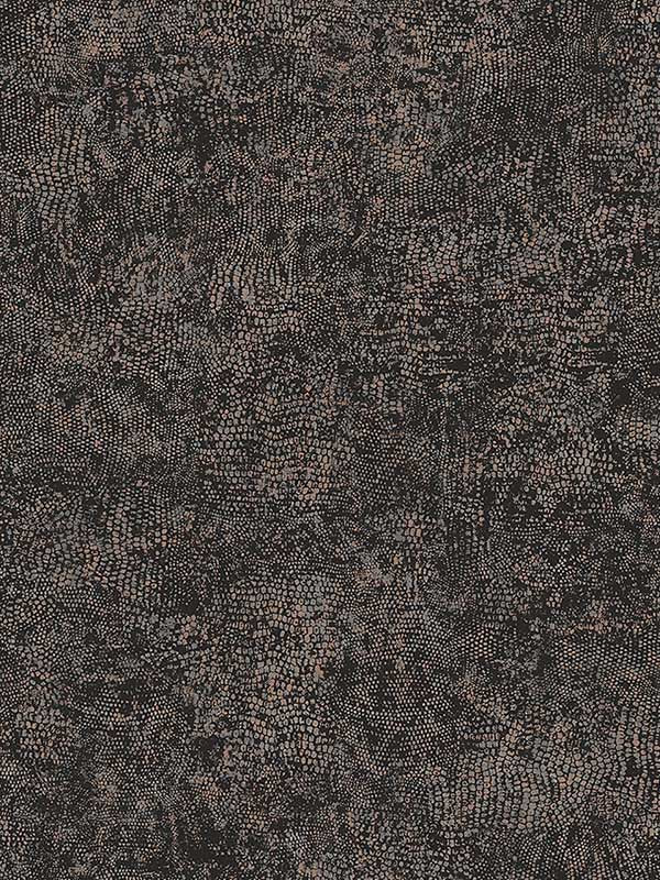 Snakeskin fabric in black tie color - pattern number JT30905 - by Wallquest in the Studio Textures collection