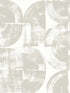 Giulietta Painterly Geometric fabric in light grey color - pattern number 4014-26406 - by A Street Prints in the Seychelles collection
