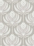 Palmier Lotus Fan fabric in grey color - pattern number 4014-26425 - by A Street Prints in the Seychelles collection