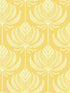 Palmier Lotus Fan fabric in yellow color - pattern number 4014-26427 - by A Street Prints in the Seychelles collection