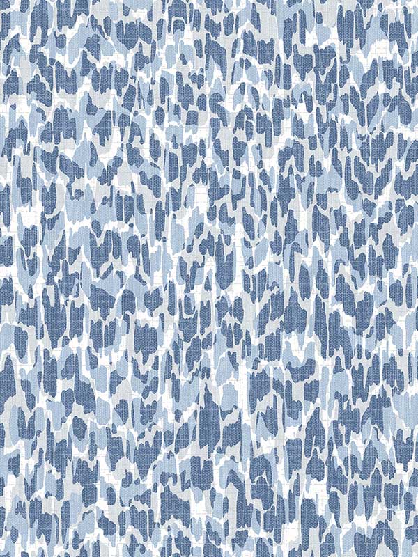 Flavia Animal Print wallpaper in blue color - pattern number 4014-26431 - by A Street Prints in the Seychelles collection
