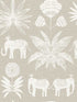 Bazaar Elephant Oasis wallpaper in light grey color - pattern number 4014-26433 - by A Street Prints in the Seychelles collection