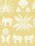 Bazaar Elephant Oasis wallpaper in yellow color - pattern number 4014-26434 - by A Street Prints in the Seychelles collection