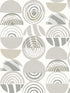 Mahe Mod Geometric wallpaper in light grey color - pattern number 4014-26444 - by A Street Prints in the Seychelles collection