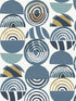 Mahe Mod Geometric wallpaper in blue color - pattern number 4014-26446 - by A Street Prints in the Seychelles collection