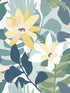 Koko Floral wallpaper in turquoise color - pattern number 4014-26456 - by A Street Prints in the Seychelles collection