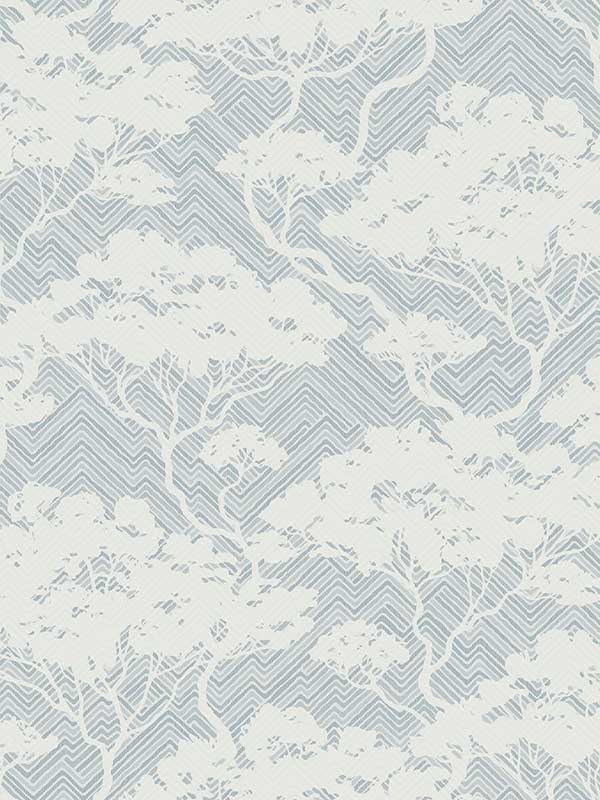 Nara Stringcloth wallpaper in blue mist color - pattern number JP11702 - by Seabrook in the Japandi Style collection