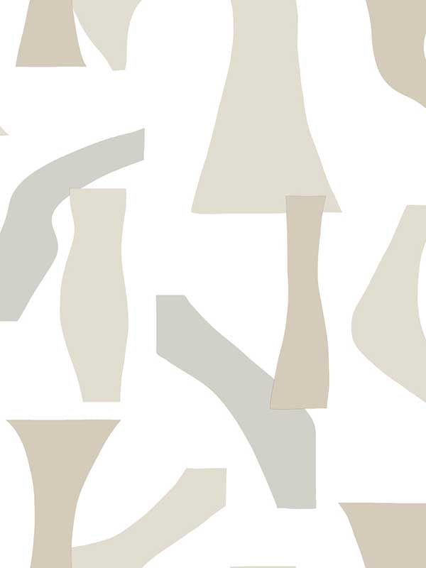 Modernist Peel and Stick fabric in neutral color - pattern number PSW1056RL - by York in the Risky Business Vol III Peel and Stick Wallpaper collection