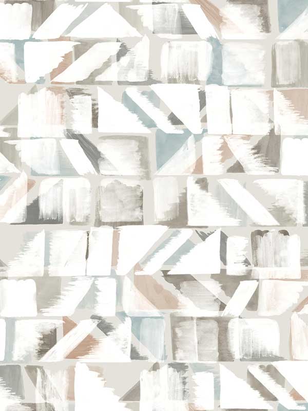 Refraction Peel and Stick fabric in brown and beige color - pattern number PSW1222RL - by York in the Risky Business Vol III Peel and Stick Wallpaper collection