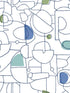 Fauvist Peel and Stick fabric in blue green color - pattern number PSW1223RL - by York in the Risky Business Vol III Peel and Stick Wallpaper collection