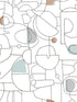 Fauvist Peel and Stick fabric in blue brown color - pattern number PSW1224RL - by York in the Risky Business Vol III Peel and Stick Wallpaper collection