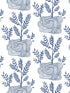 Seedlings Peel and Stick fabric in blue color - pattern number PSW1228RL - by York in the Risky Business Vol III Peel and Stick Wallpaper collection