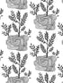 Seedlings Peel and Stick fabric in black color - pattern number PSW1229RL - by York in the Risky Business Vol III Peel and Stick Wallpaper collection