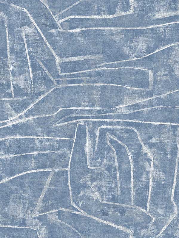 Urban Chalk Peel and Stick fabric in blue color - pattern number PSW1232RL - by York in the Risky Business Vol III Peel and Stick Wallpaper collection