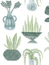 Plant Party Peel and Stick wallpaper in green color - pattern number PSW1249RL - by York in the Risky Business Vol III Peel and Stick Wallpaper collection