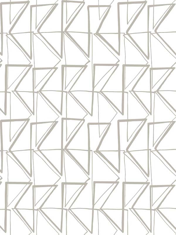 Love Triangles Peel and Stick wallpaper in gold metallic color - pattern number PSW1253RL - by York in the Risky Business Vol III Peel and Stick Wallpaper collection