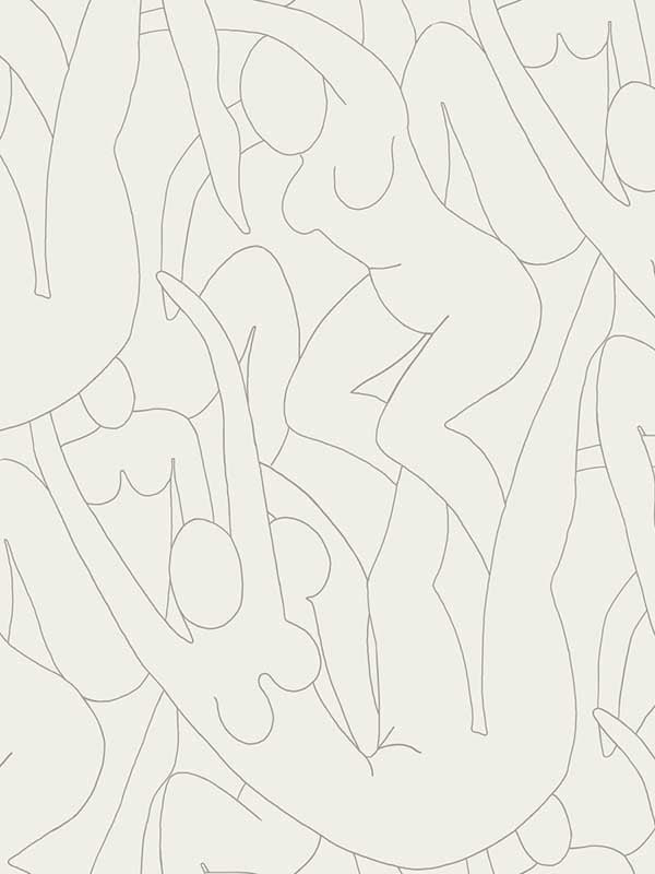 Head over Heels Peel and Stick wallpaper in beige metallic color - pattern number PSW1258RL - by York in the Risky Business Vol III Peel and Stick Wallpaper collection