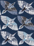 Feather Flight Peel and Stick wallpaper in blue color - pattern number PSW1352RL - by York in the York Premium Peel and Stick Wildlife Wallpaper collection