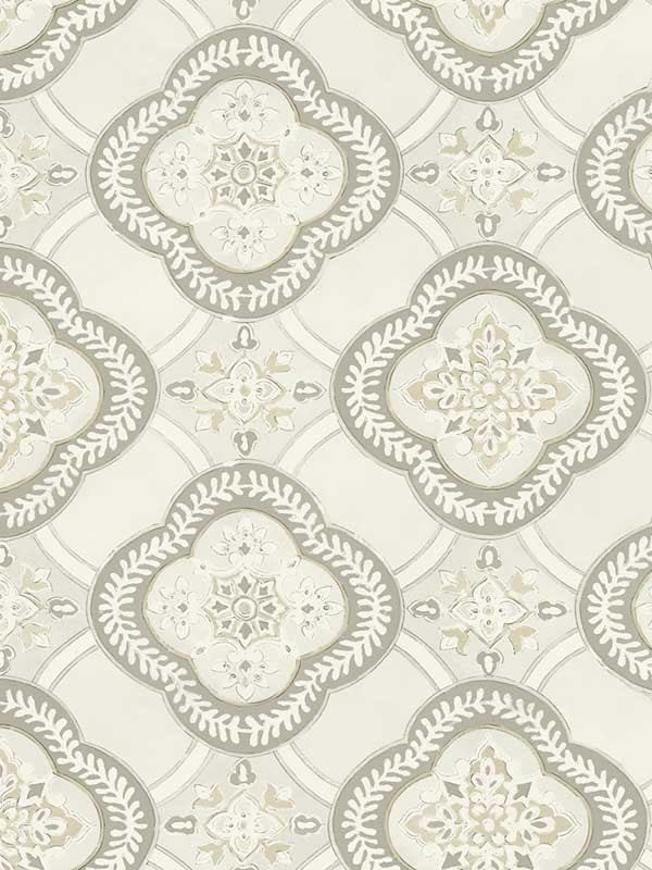 Garden Trellis fabric in hazel color - pattern number GO8212 - by York in the Greenhouse collection