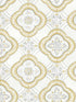 Garden Trellis fabric in ochre color - pattern number GO8215 - by York in the Greenhouse collection