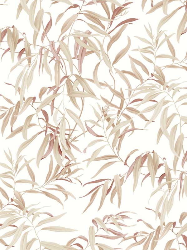 Willow Grove fabric in clay color - pattern number GO8244 - by York in the Greenhouse collection
