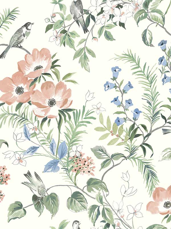 Frederique Bloom fabric in multicolor color - pattern number 4072-70002 - by Chesapeake in the Delphine collection