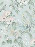 Frederique Floral fabric in mint color - pattern number 4072-70005 - by Chesapeake in the Delphine collection