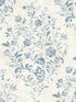 Isidore Scroll fabric in blue color - pattern number 4072-70006 - by Chesapeake in the Delphine collection