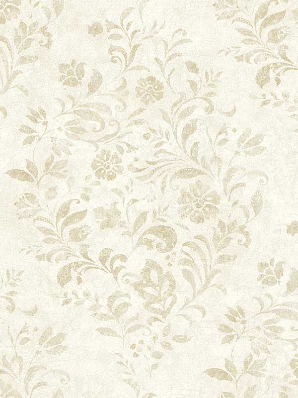 Isidore Scroll fabric in wheat color - pattern number 4072-70007 - by Chesapeake in the Delphine collection