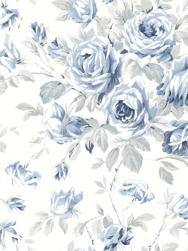 Manon Stitch fabric in blue color - pattern number 4072-70025 - by Chesapeake in the Delphine collection