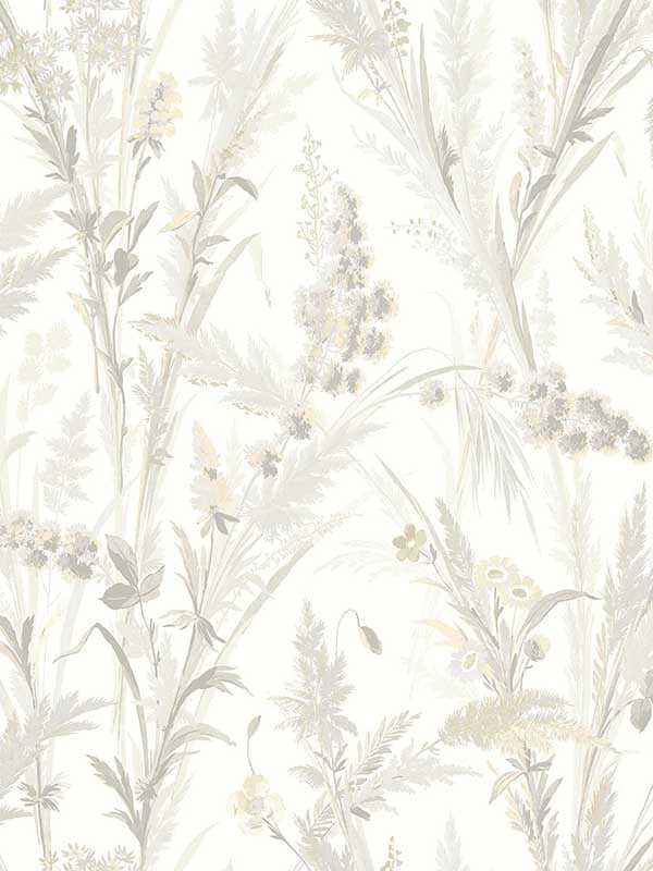 Hillaire Meadow wallpaper in wheat color - pattern number 4072-70027 - by Chesapeake in the Delphine collection