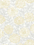 Faustin Floral wallpaper in yellow color - pattern number 4072-70048 - by Chesapeake in the Delphine collection