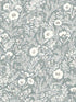Agathon Floral fabric in blue color - pattern number 4072-70051 - by Chesapeake in the Delphine collection