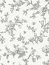 Nightingale Floral Trail wallpaper in charcoal color - pattern number 4072-70065 - by Chesapeake in the Delphine collection