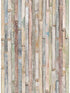 Vintage Wood 4 Panel fabric in neutral color - pattern number 4-910 - by Brewster in the Komar Colours collection
