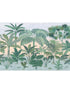 Jungara 8 Panel fabric in green color - pattern number 8-334 - by Brewster in the Komar Colours collection