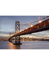 Bay Bridge 8 Panel fabric in blue color - pattern number 8-733 - by Brewster in the Komar Colours collection