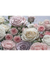 Floraison 8 Panel fabric in pink color - pattern number 8-736 - by Brewster in the Komar Colours collection