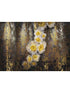 Serafina 8 Panel mural in yellow color - pattern number 8-963 - by Brewster in the Komar Colours collection