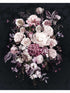Bouquet mural in noir color - pattern number X4-1018 - by Brewster in the Komar Colours collection