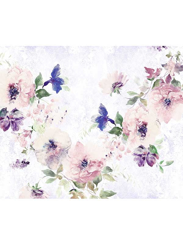 Poema 6 Panel mural in pastel color - pattern number X6-1071 - by Brewster in the Komar Colours collection