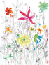 Joli 2 Panel mural in multicolor color - pattern number XXL2-022 - by Brewster in the Komar Colours collection