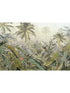 Amazonia 4 Panel mural in green color - pattern number XXL4-063 - by Brewster in the Komar Colours collection