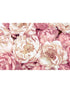 Peonies 4 Panel mural in pink color - pattern number XXL4-091 - by Brewster in the Komar Colours collection