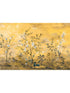 Chinoiserie 4 Panel mural in yellow color - pattern number XXL4-1029 - by Brewster in the Komar Colours collection