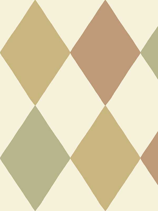 Kalas Diamond wallpaper in mustard color - pattern number 4111-63027 - by A Street Prints in the Briony collection