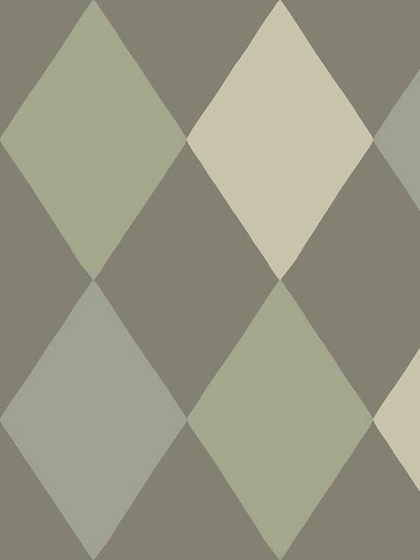 Kalas Diamond wallpaper in olive color - pattern number 4111-63028 - by A Street Prints in the Briony collection