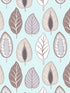 Chic Leaf fabric in duck egg brown grey color - pattern number JJ38009 - by Patton Norwall in the Rewind by James Joseph collection