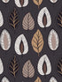 Chic Leaf fabric in charcoal browns tan color - pattern number JJ38012 - by Patton Norwall in the Rewind by James Joseph collection